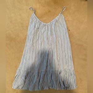 NWOT Billabong Beach Vibes Mini Dress in Blue Stripe